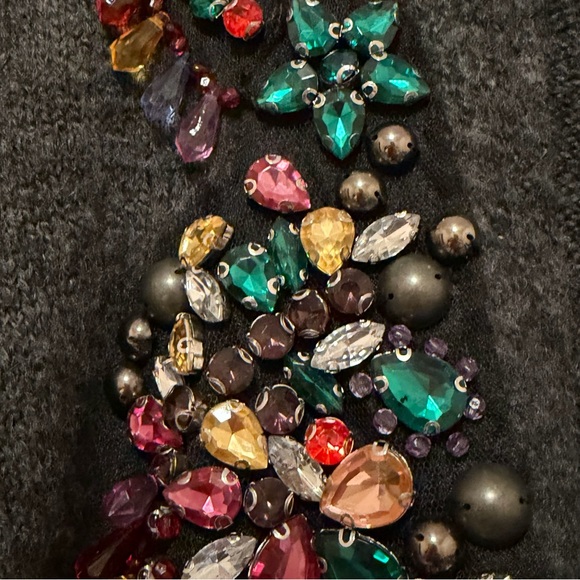 Zara Embelished Limited Edition floor length Cardigan Sweater, Oversized sz S - Picture 9 of 15